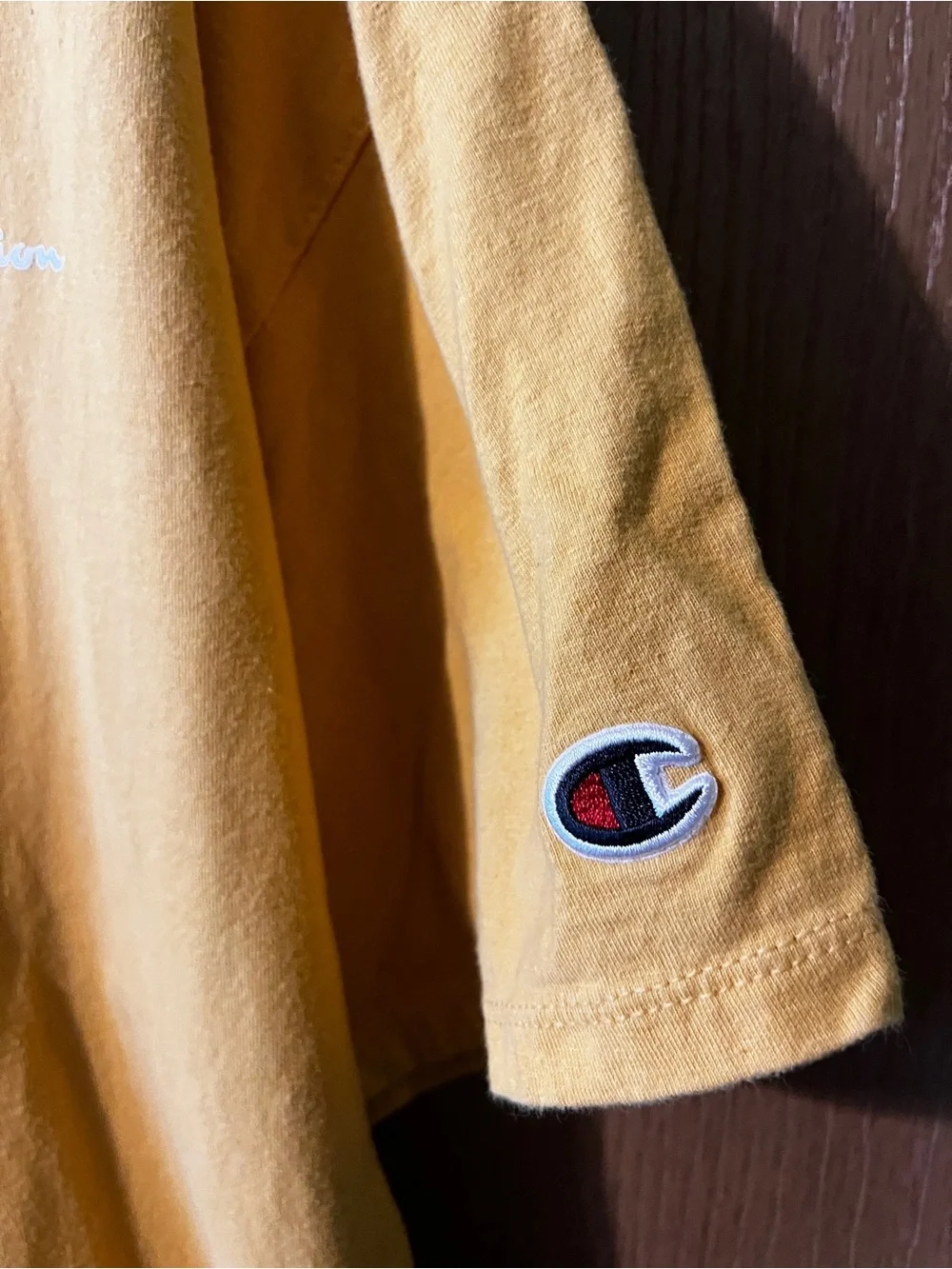 Mens XL Yellow Champion Tee - Picture 3 of 5